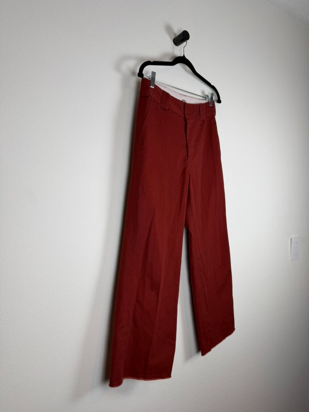 Dickies Sawyerville Wide Leg Work Pants Rust Orange Size 4
